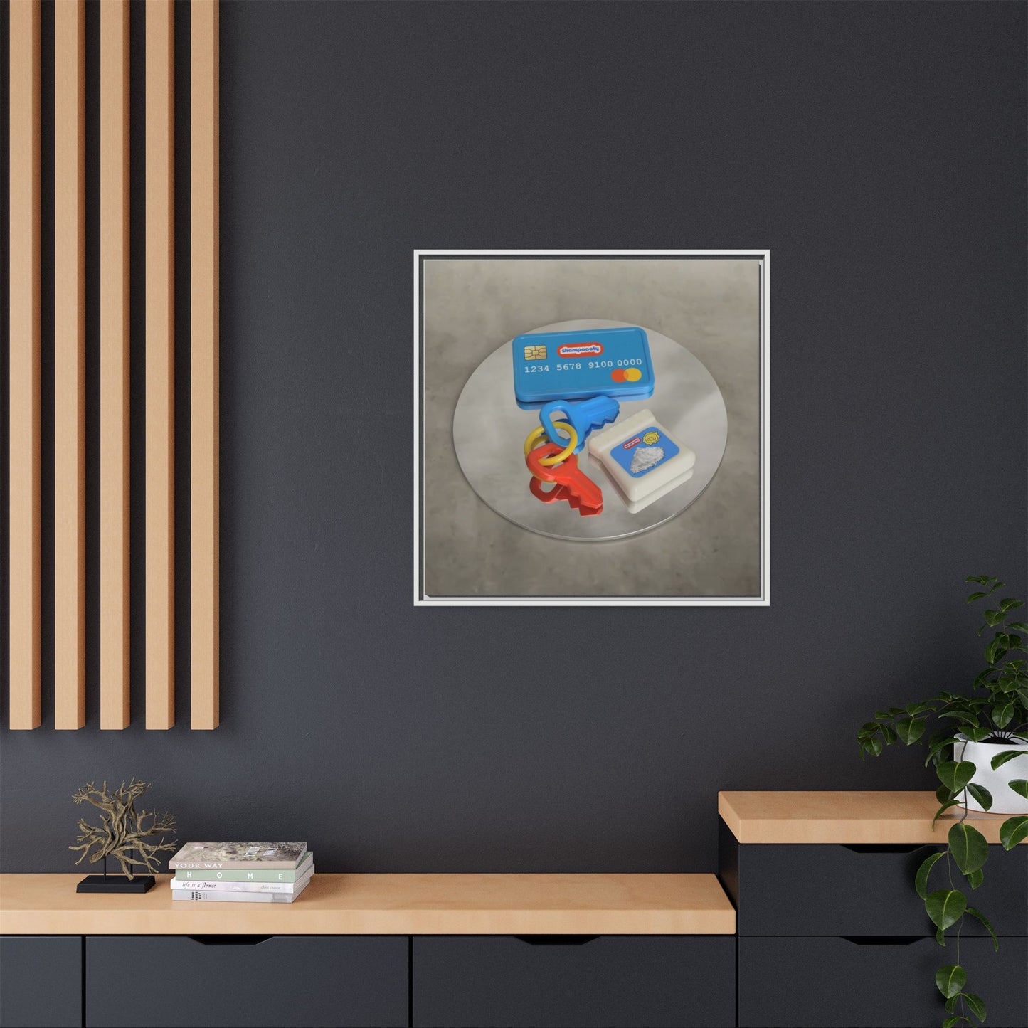 Cocaine Framed Gallery Canvas Wrap