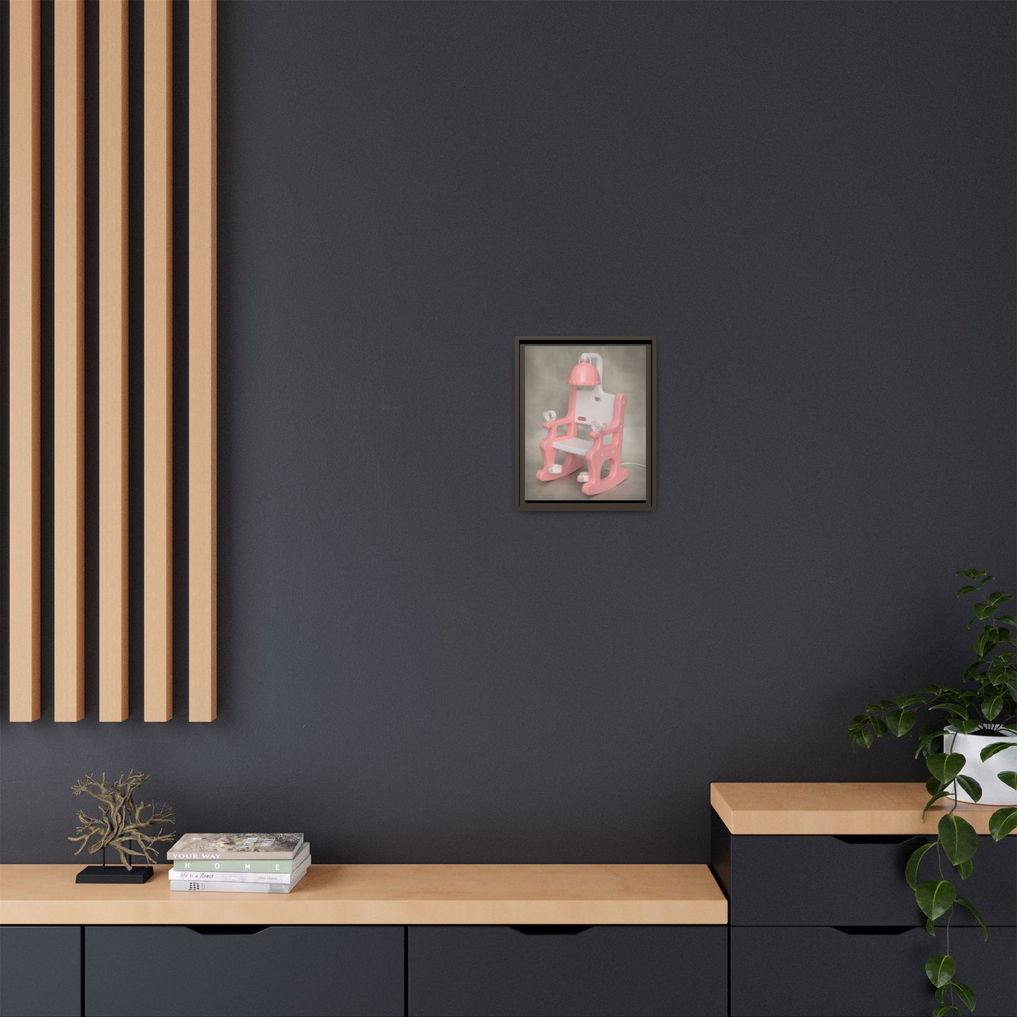 Electric Chair Framed Canvas Gallery Wrap