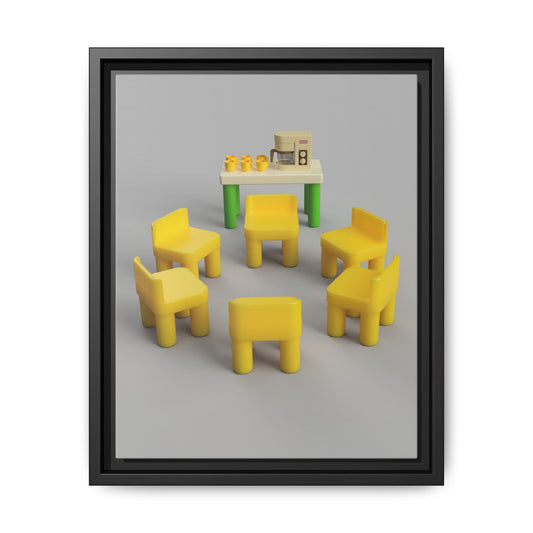 Support Group Framed Canvas Gallery Wrap