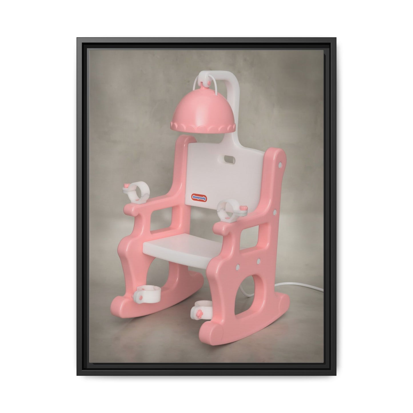 Electric Chair Framed Canvas Gallery Wrap