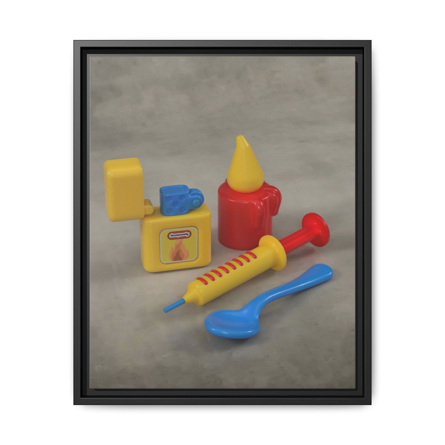 Heroin Framed Canvas Gallery Wrap