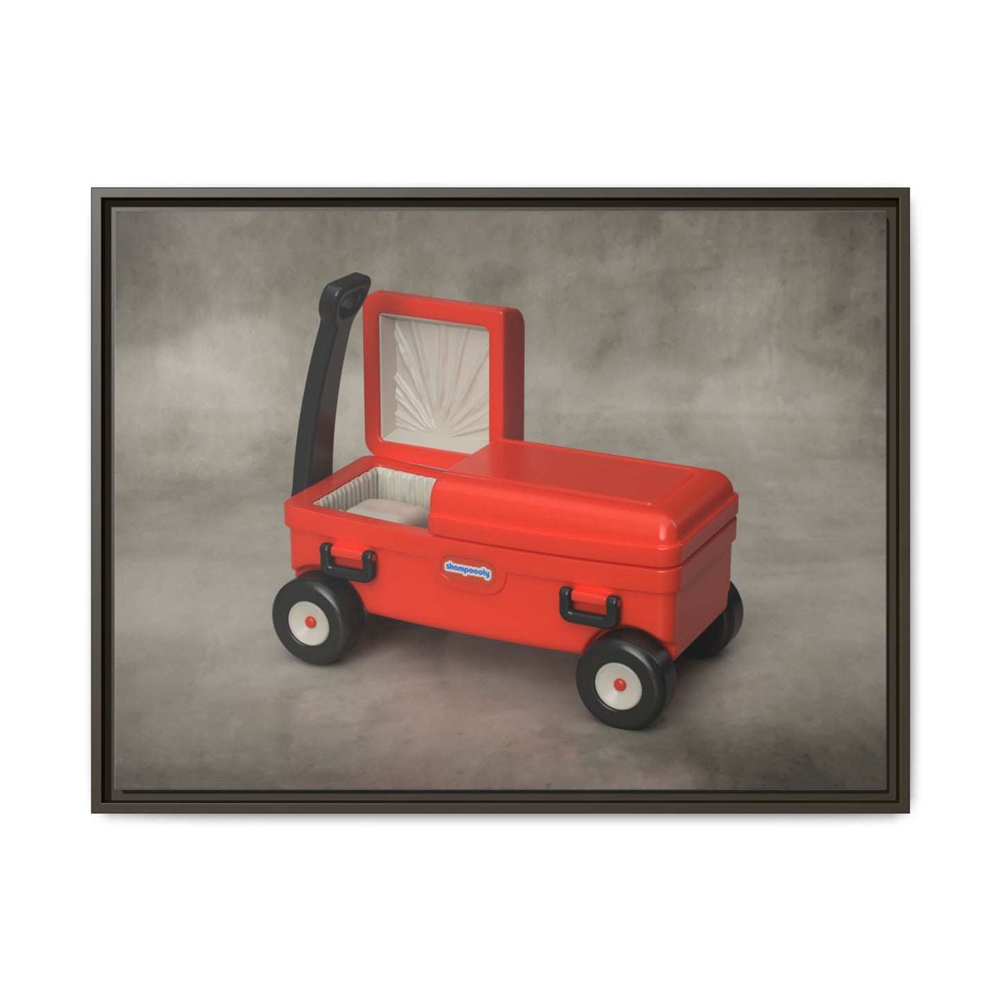Casket Wagon Framed Canvas Gallery Wrap