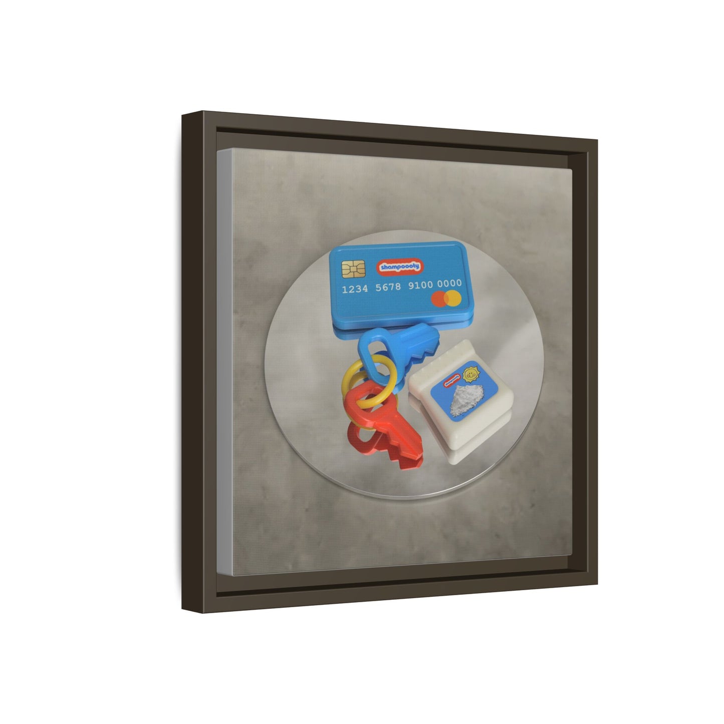 Cocaine Framed Gallery Canvas Wrap