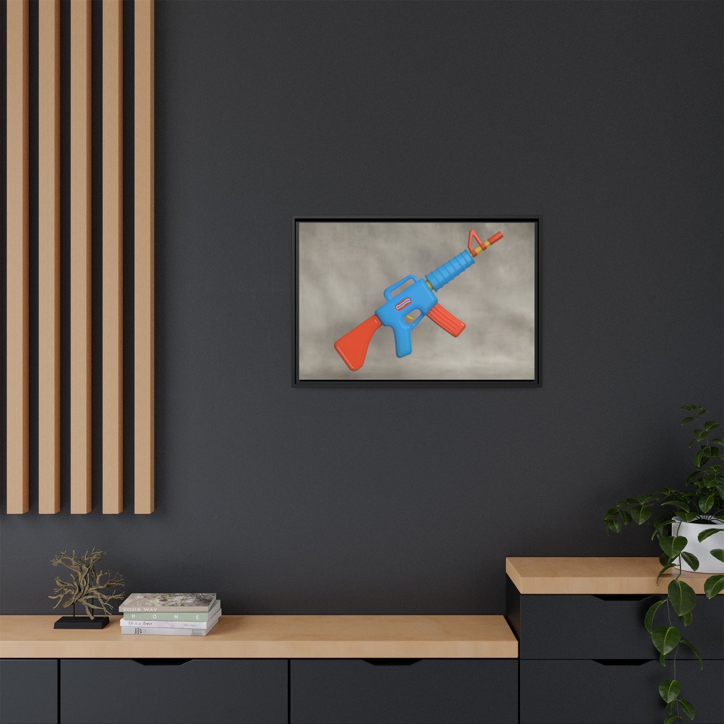 AR-15 Framed Canvas Gallery Wrap