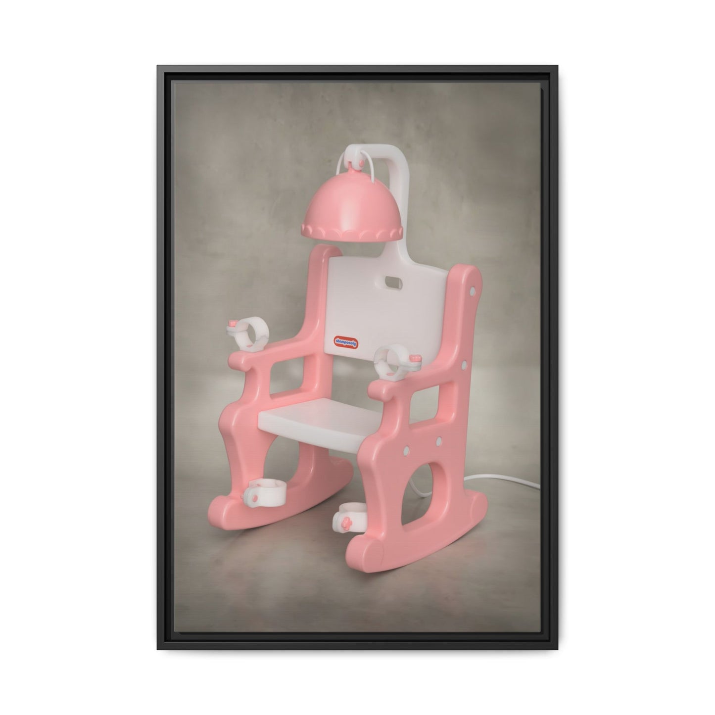 Electric Chair Framed Canvas Gallery Wrap
