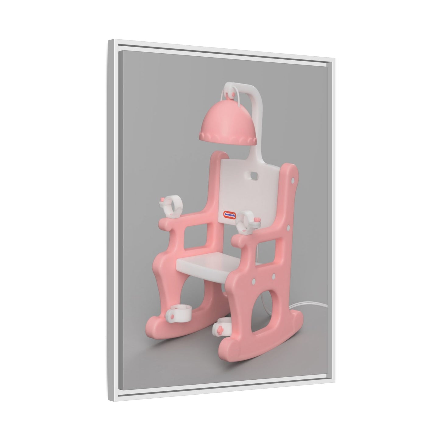 Electric Chair Framed Canvas Gallery Wrap