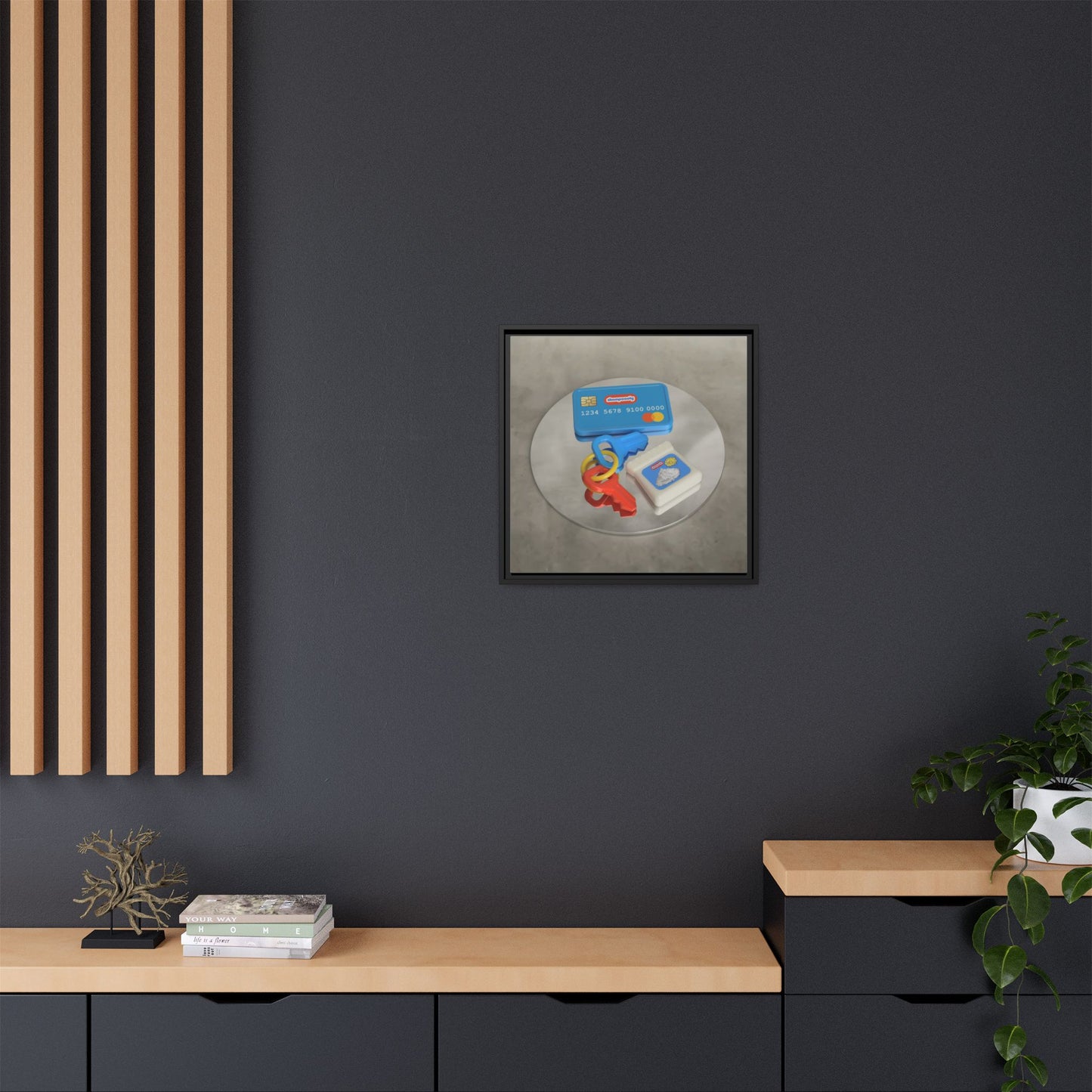Cocaine Framed Gallery Canvas Wrap