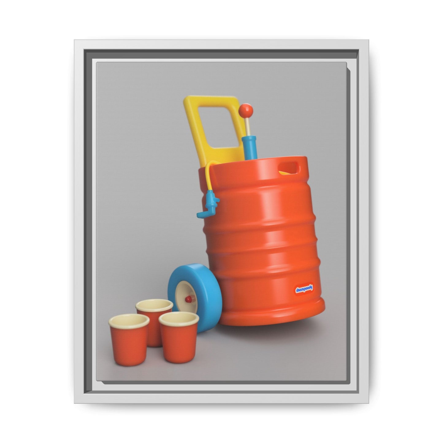 Keg Framed Canvas Gallery Wrap