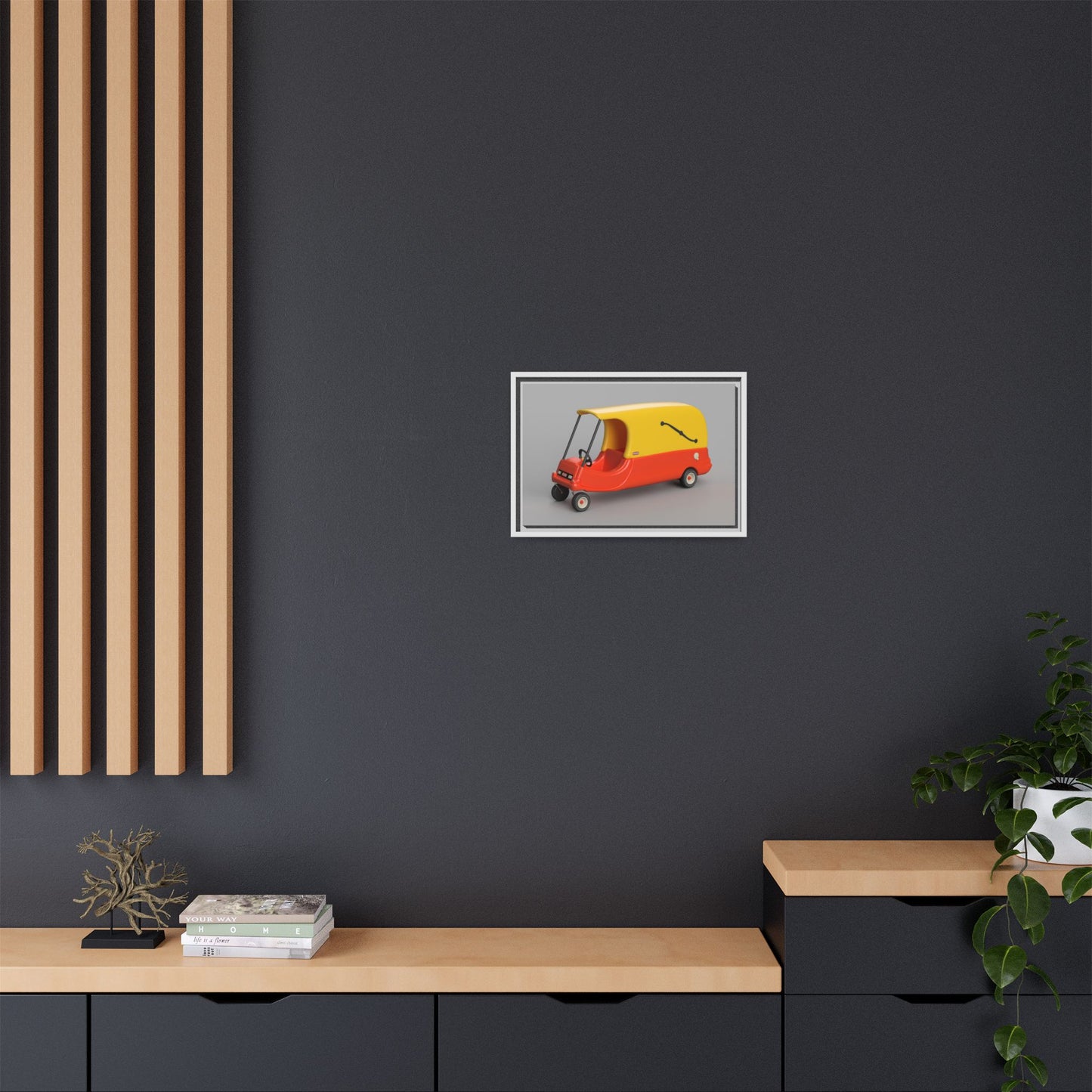 Cozy Hearse Framed Canvas Gallery Wrap