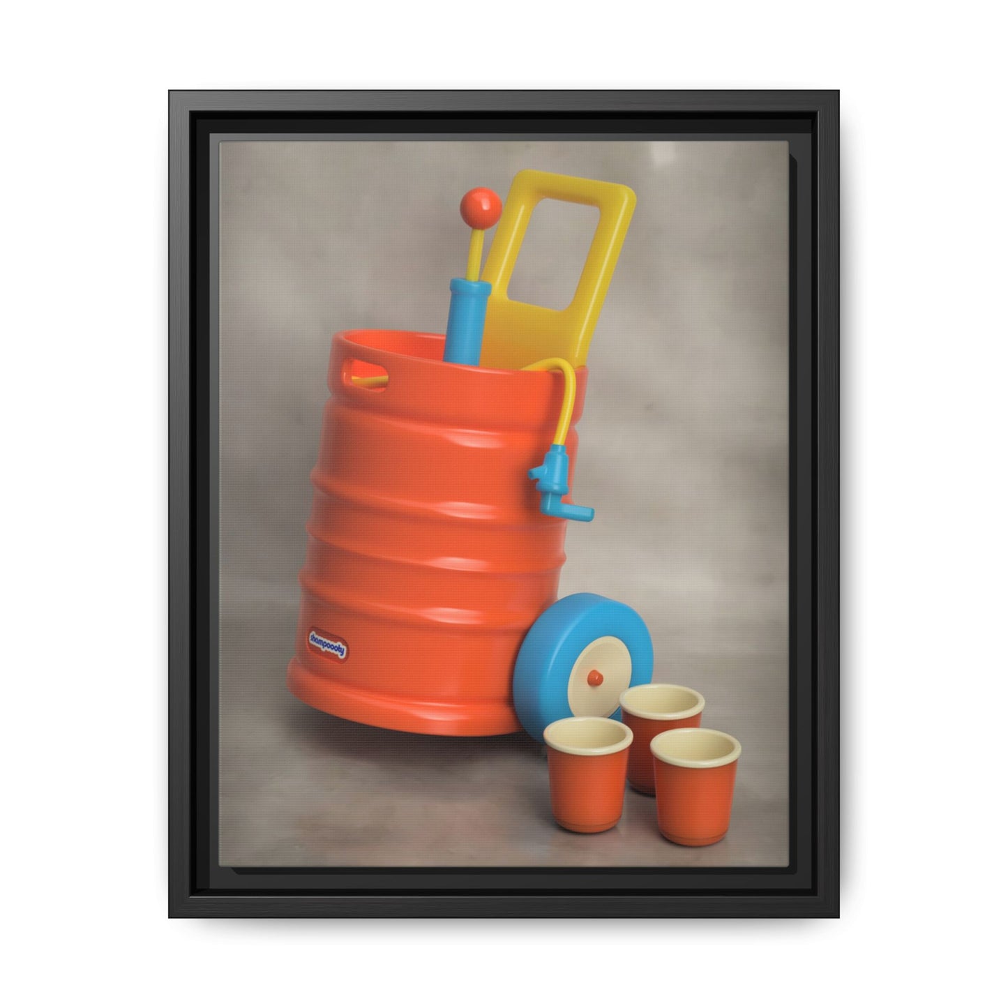 Keg Framed Canvas Gallery Wrap
