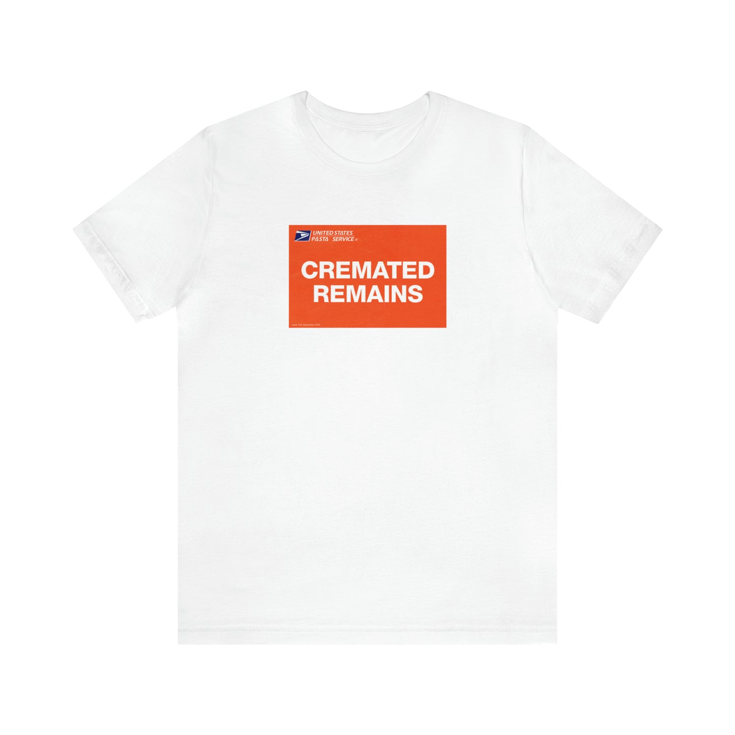 T-shirt restes incinérés