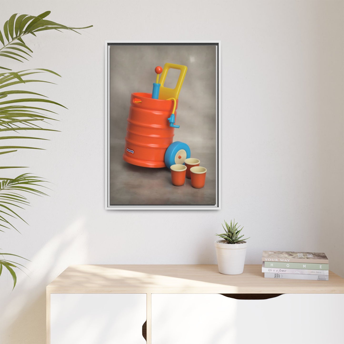 Keg Framed Canvas Gallery Wrap