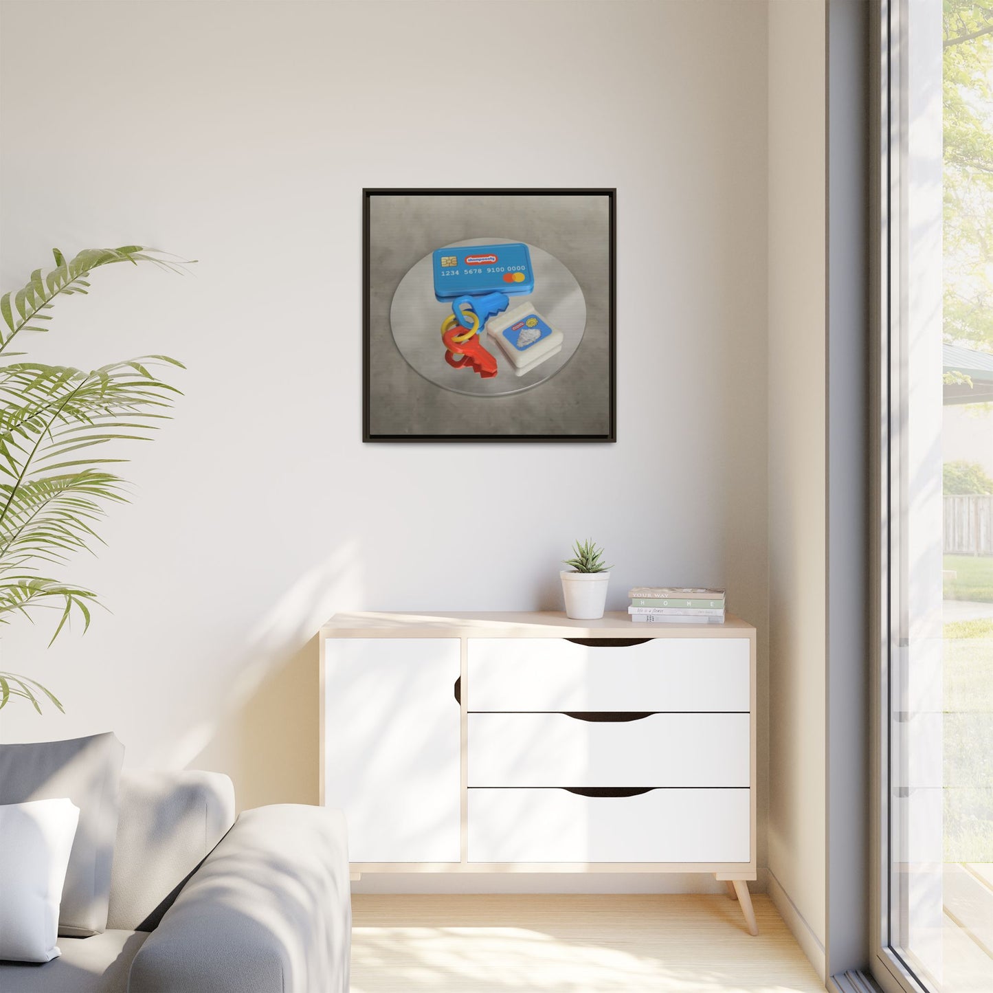 Cocaine Framed Gallery Canvas Wrap
