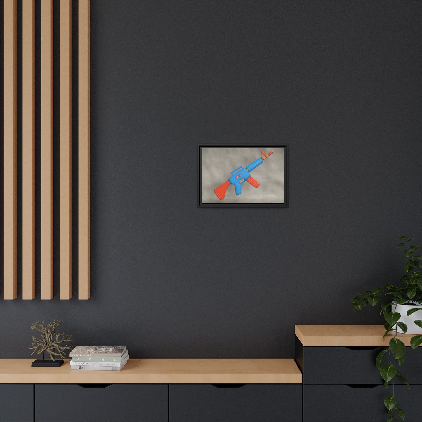 AR-15 Framed Canvas Gallery Wrap