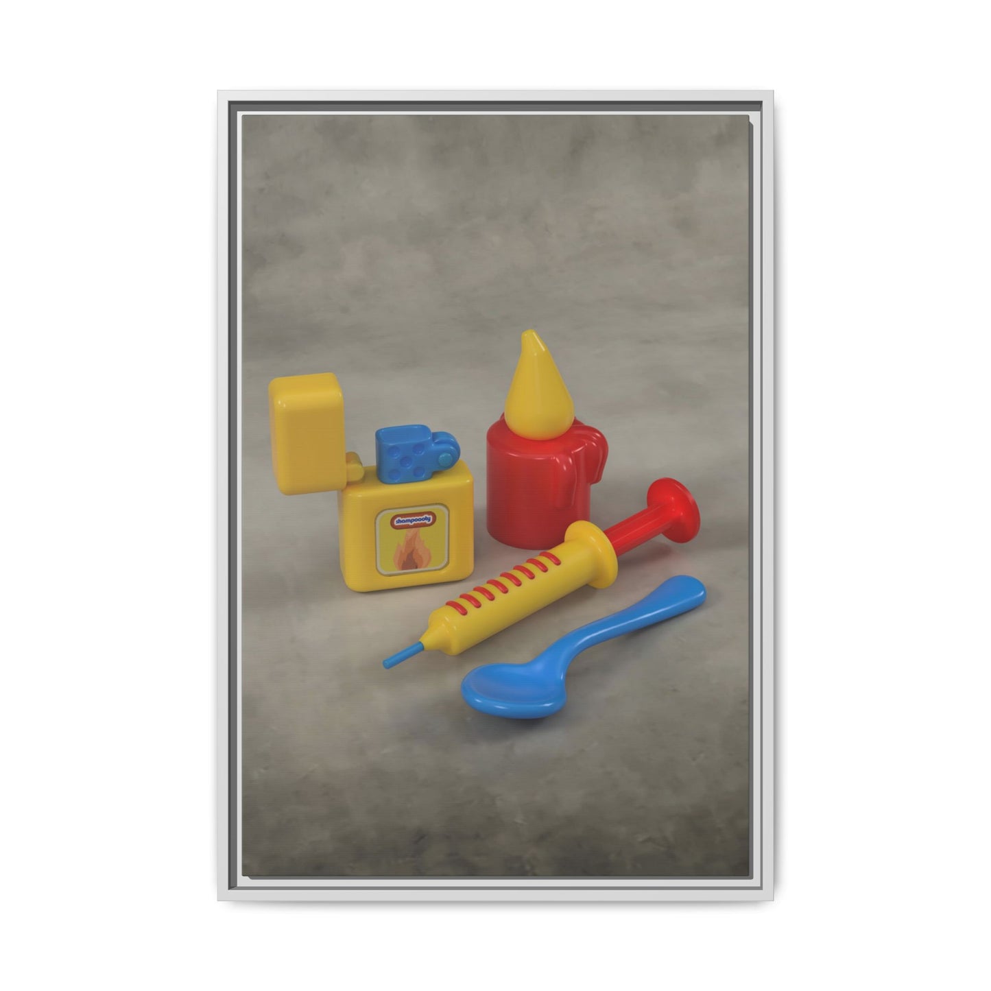 Heroin Framed Canvas Gallery Wrap