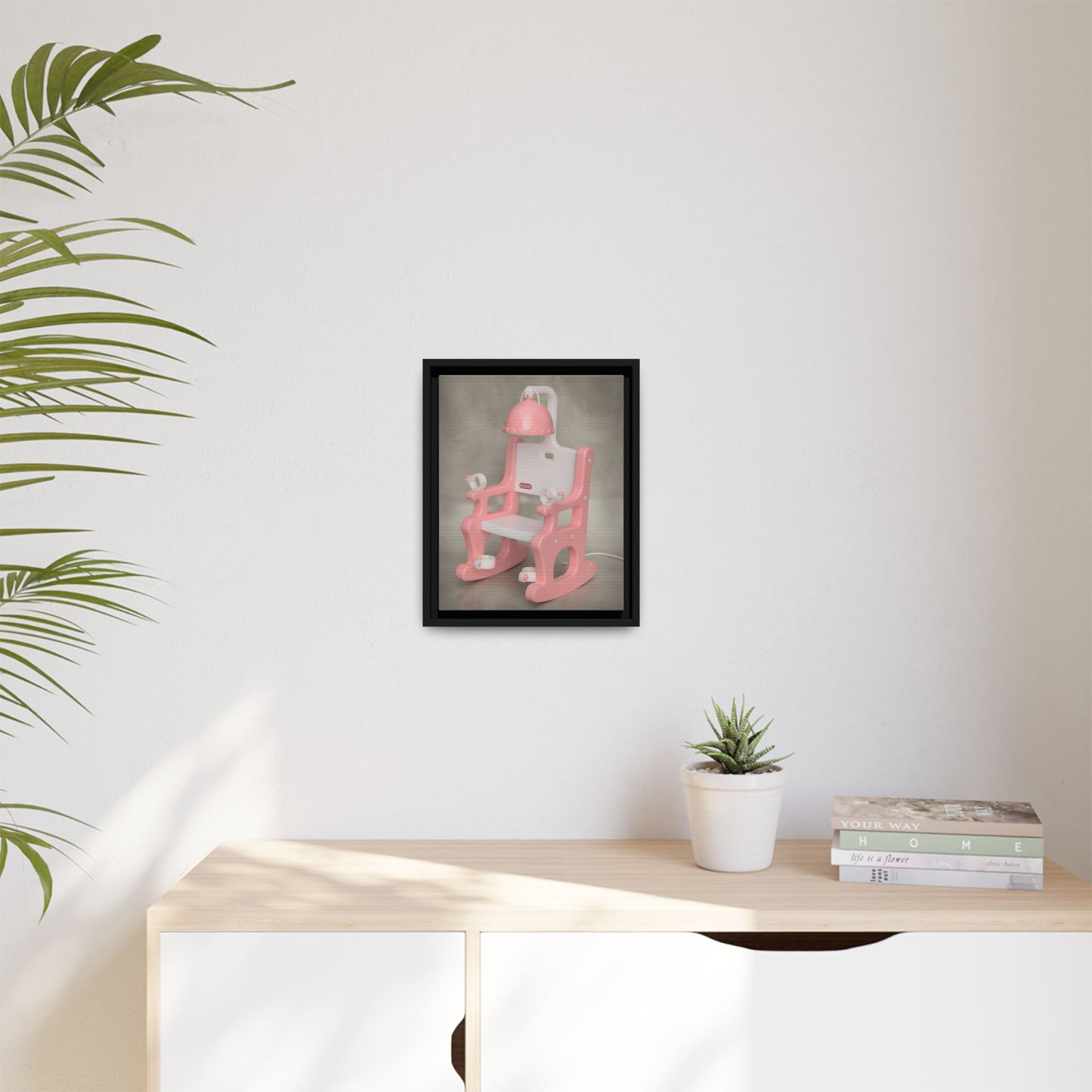 Electric Chair Framed Canvas Gallery Wrap