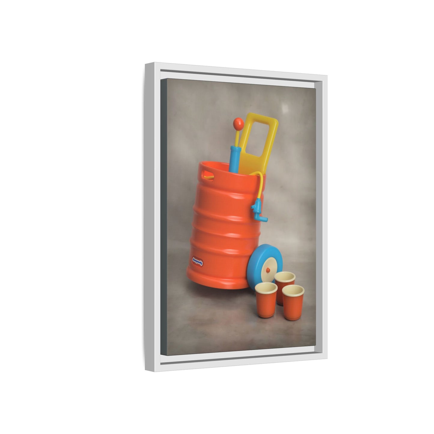 Keg Framed Canvas Gallery Wrap