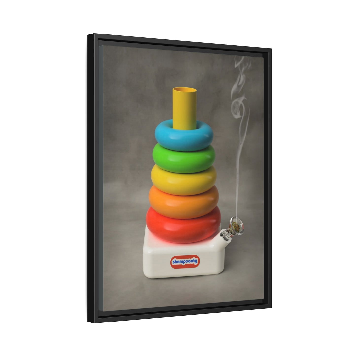 Happy Bubbler Framed Gallery Canvas Wrap