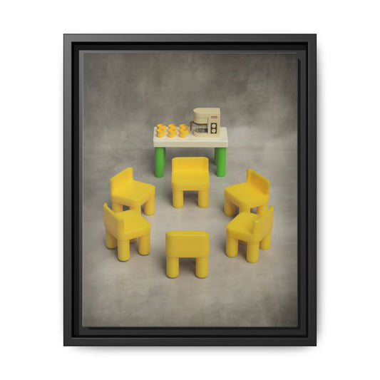 Support Group Framed Canvas Gallery Wrap