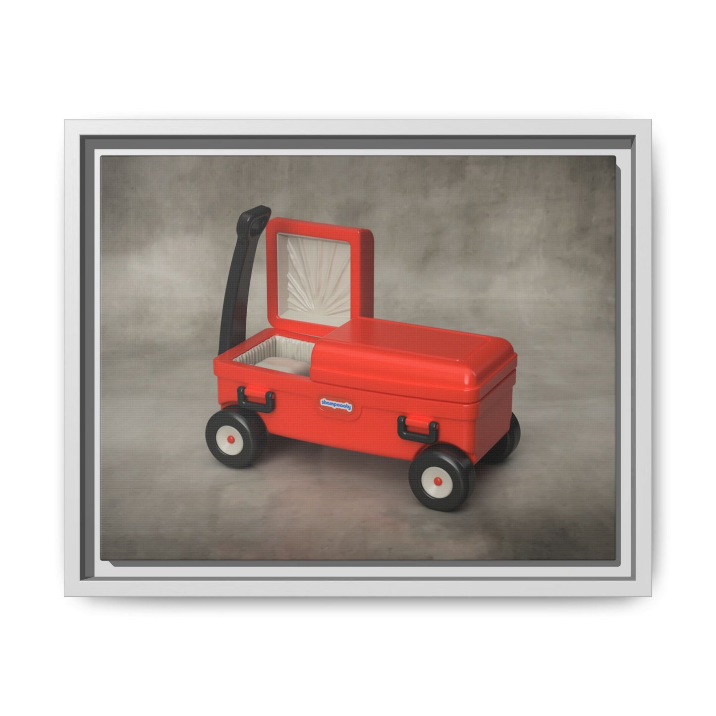 Casket Wagon Framed Canvas Gallery Wrap
