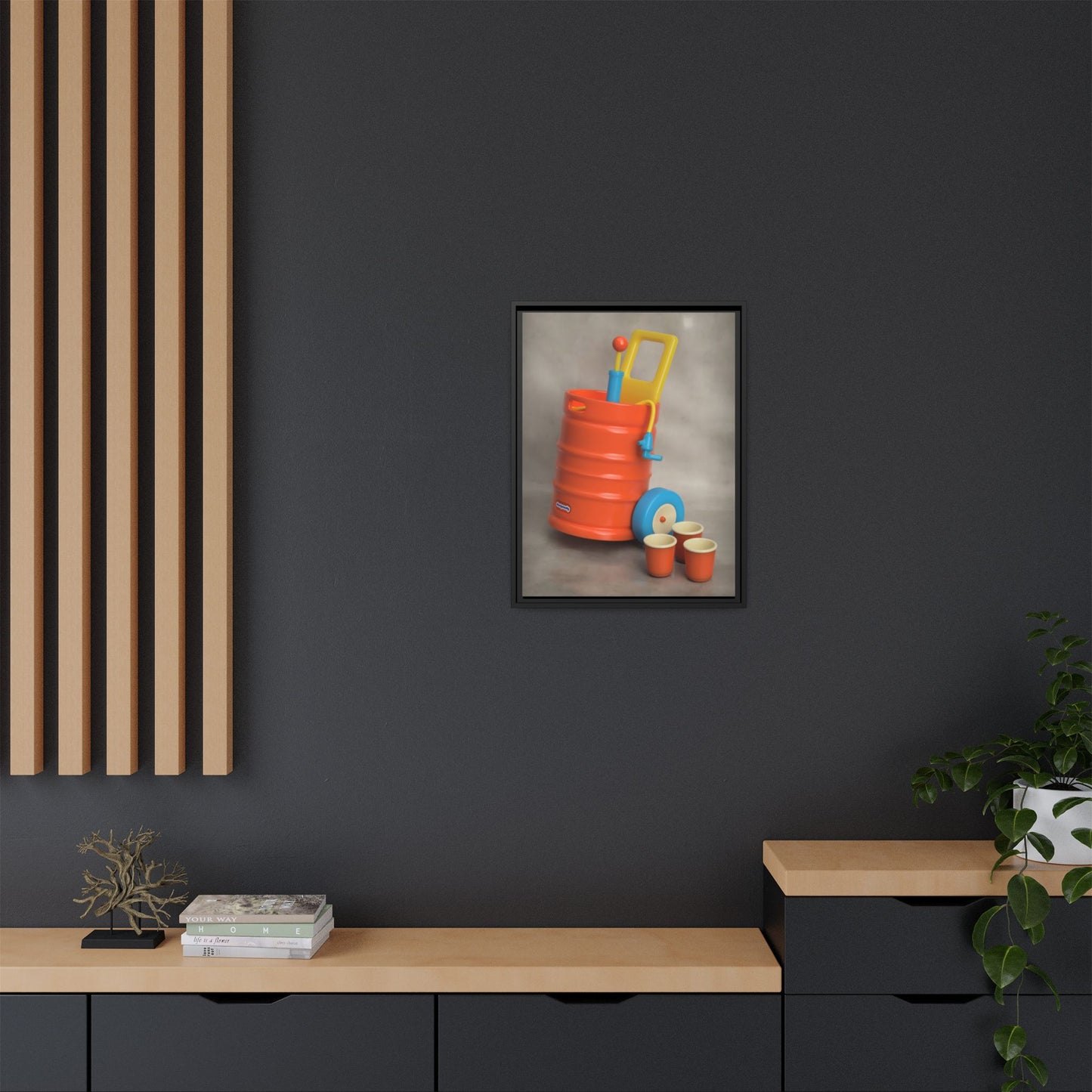 Keg Framed Canvas Gallery Wrap