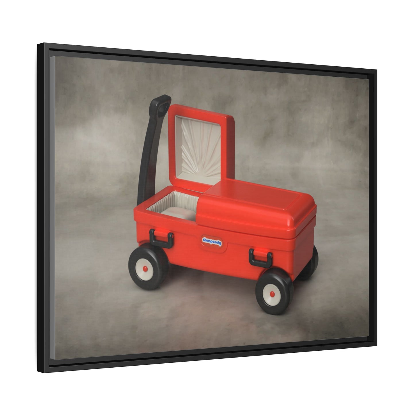 Casket Wagon Framed Canvas Gallery Wrap