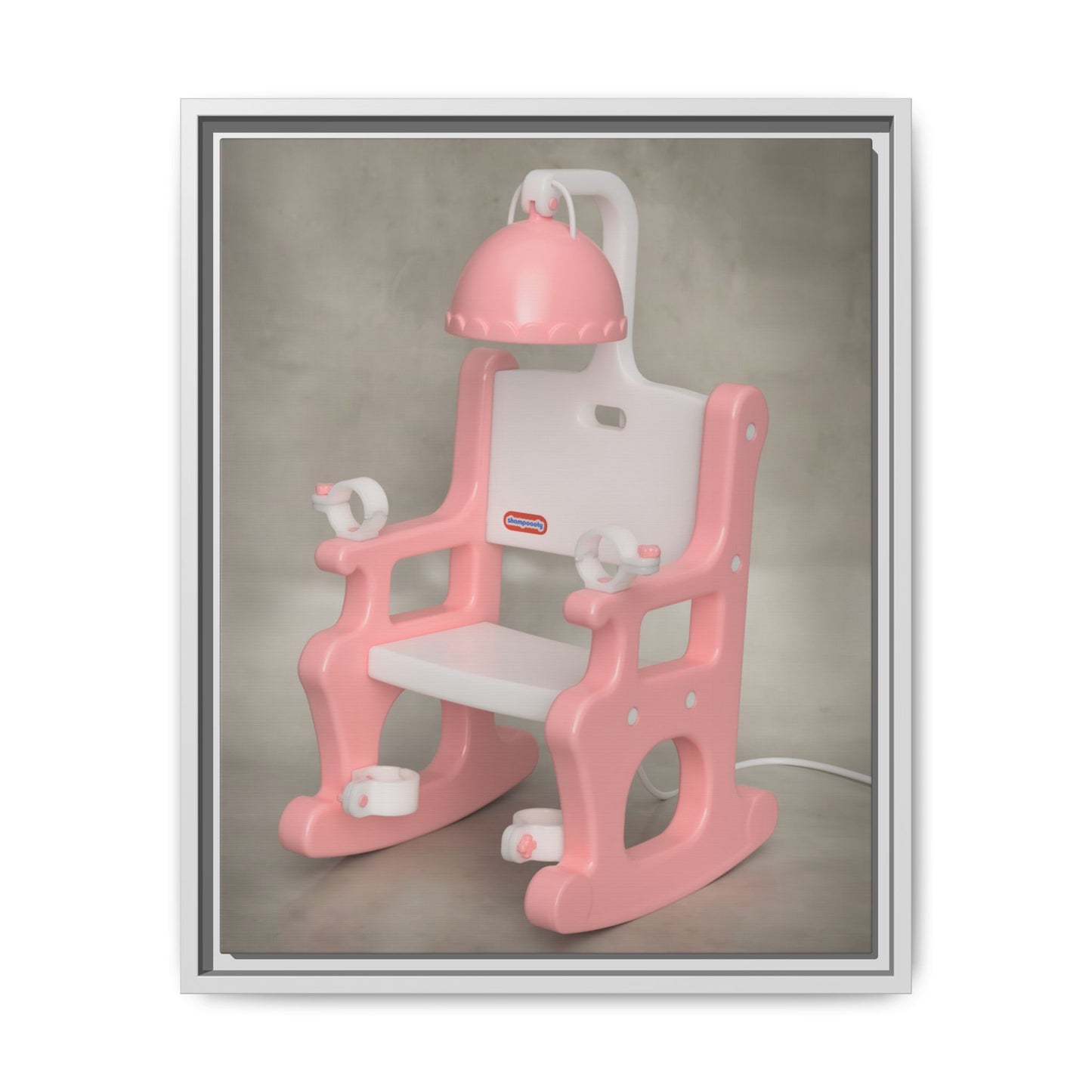 Electric Chair Framed Canvas Gallery Wrap