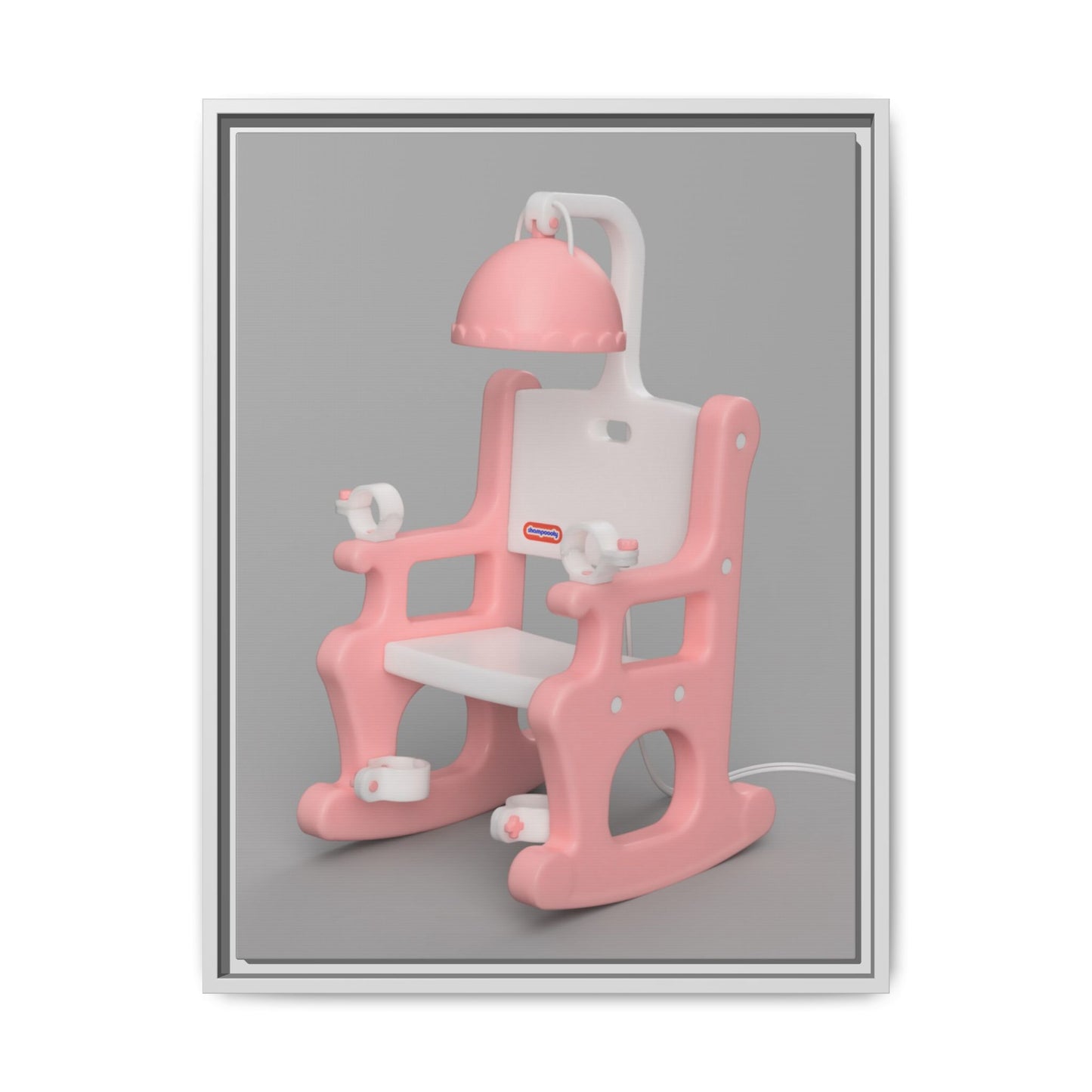 Electric Chair Framed Canvas Gallery Wrap