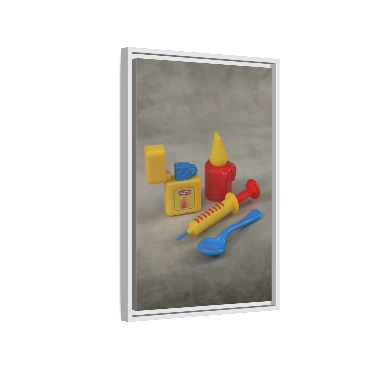 Heroin Framed Canvas Gallery Wrap