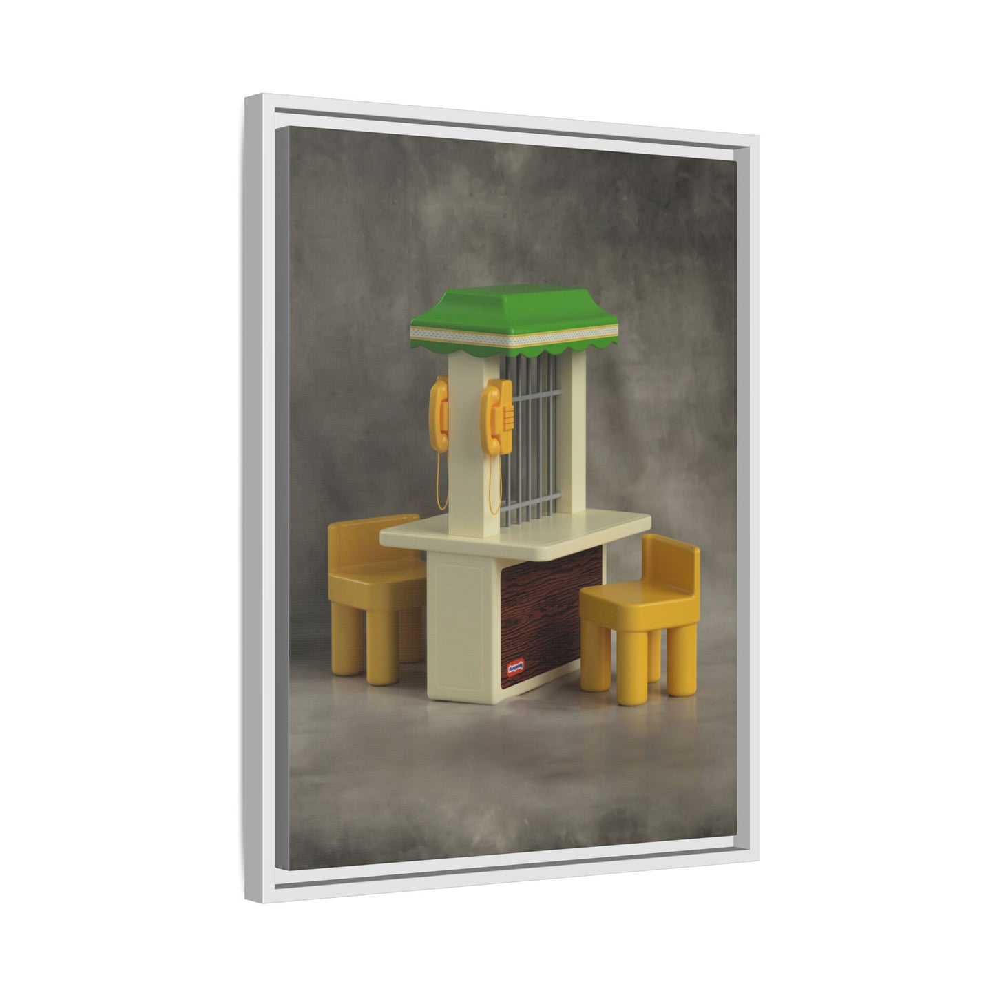 Visitation Booth Framed Canvas Gallery Wrap