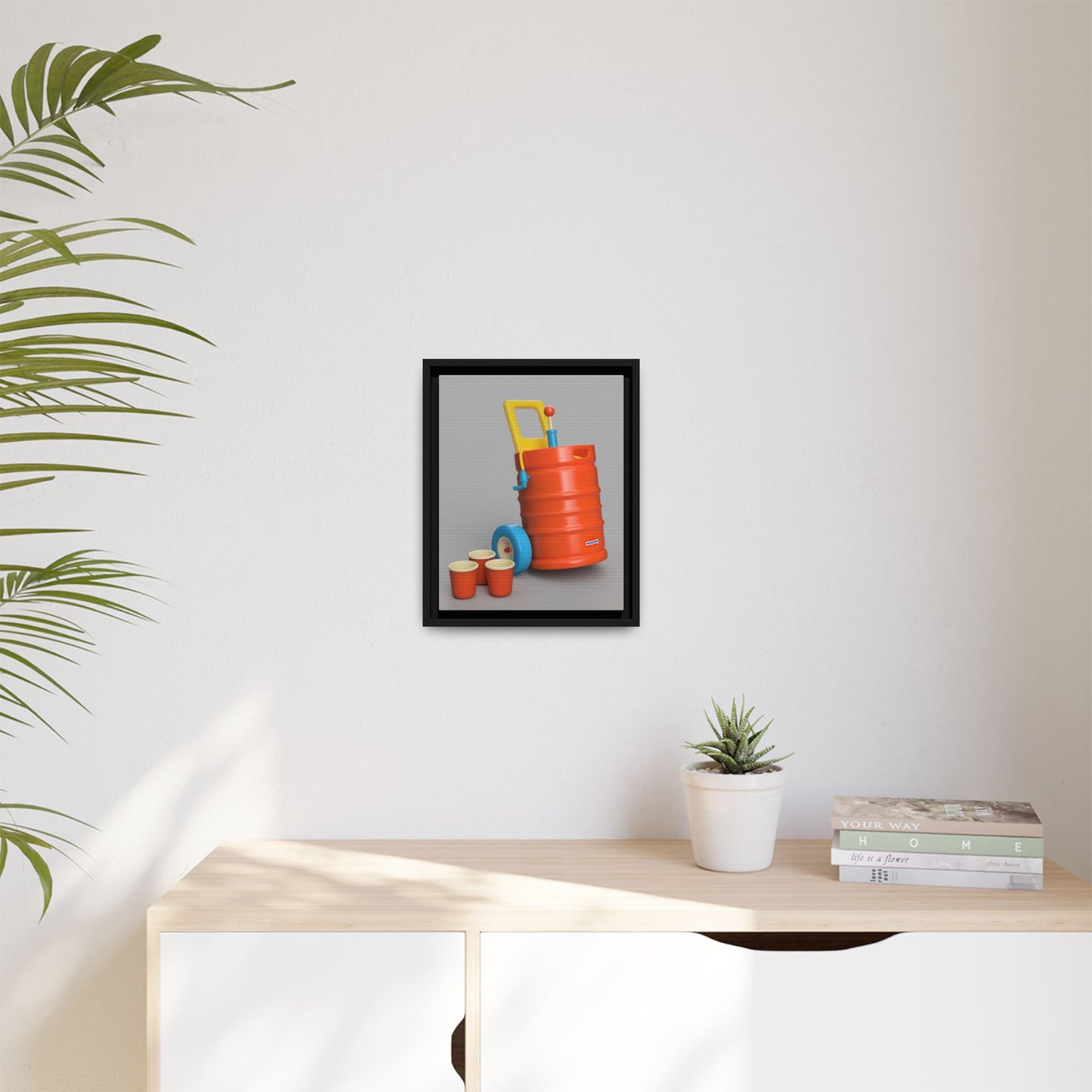 Keg Framed Canvas Gallery Wrap