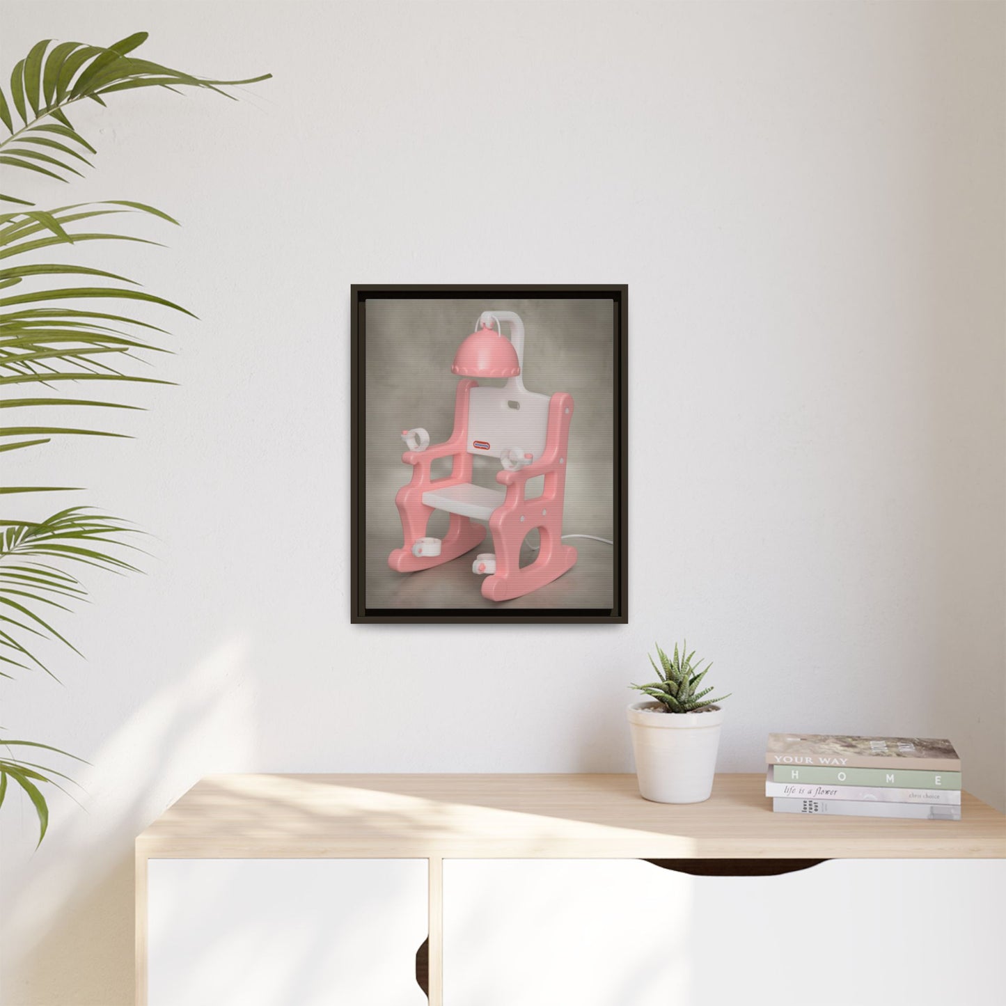 Electric Chair Framed Canvas Gallery Wrap