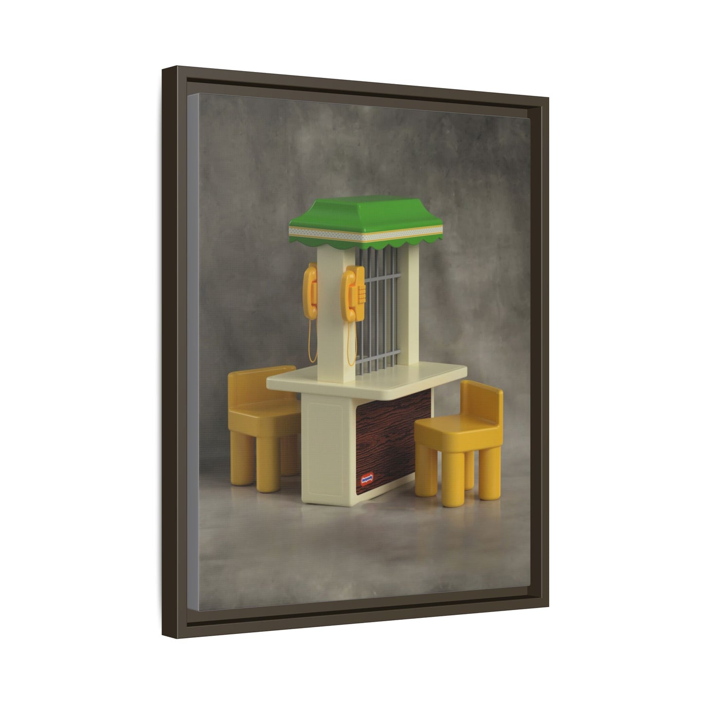 Visitation Booth Framed Canvas Gallery Wrap