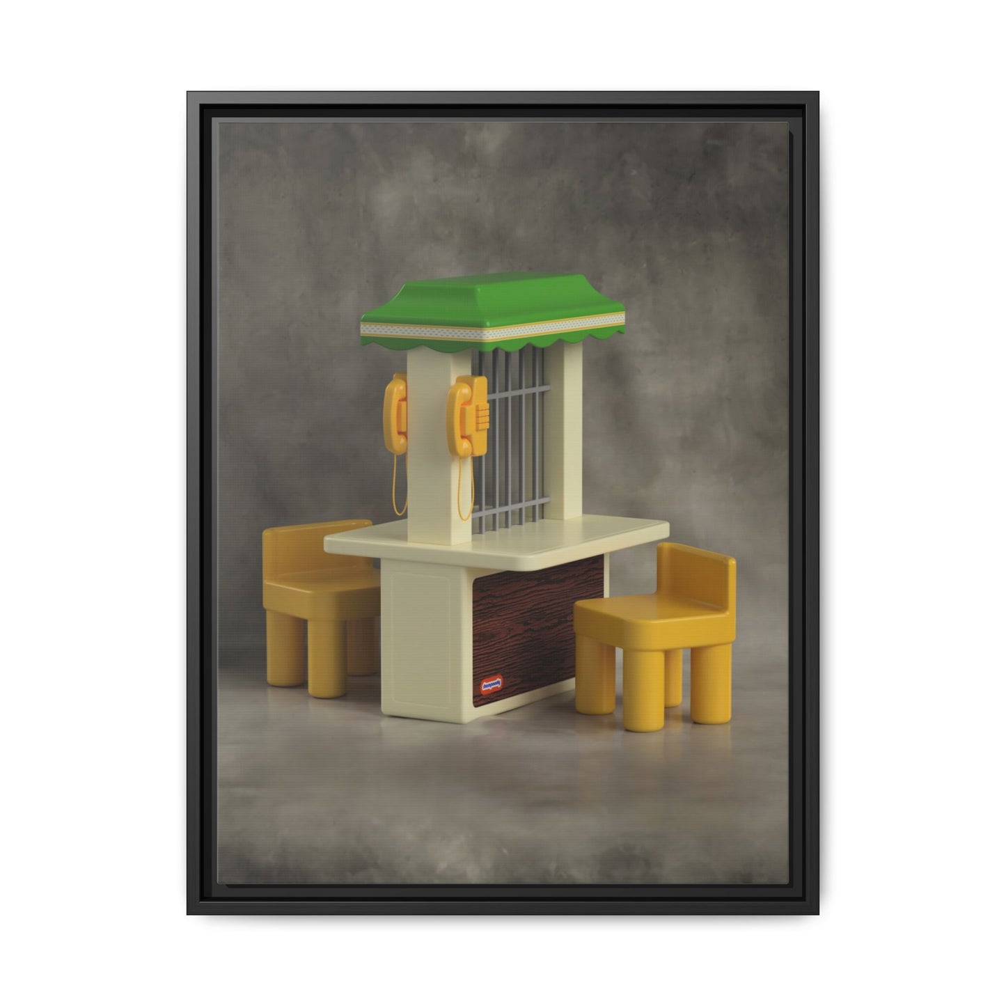 Visitation Booth Framed Canvas Gallery Wrap
