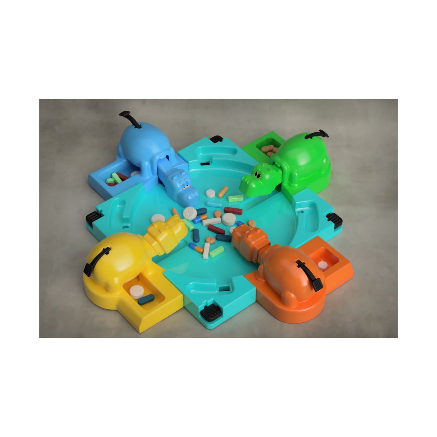 Hungry Hippos Archival Print