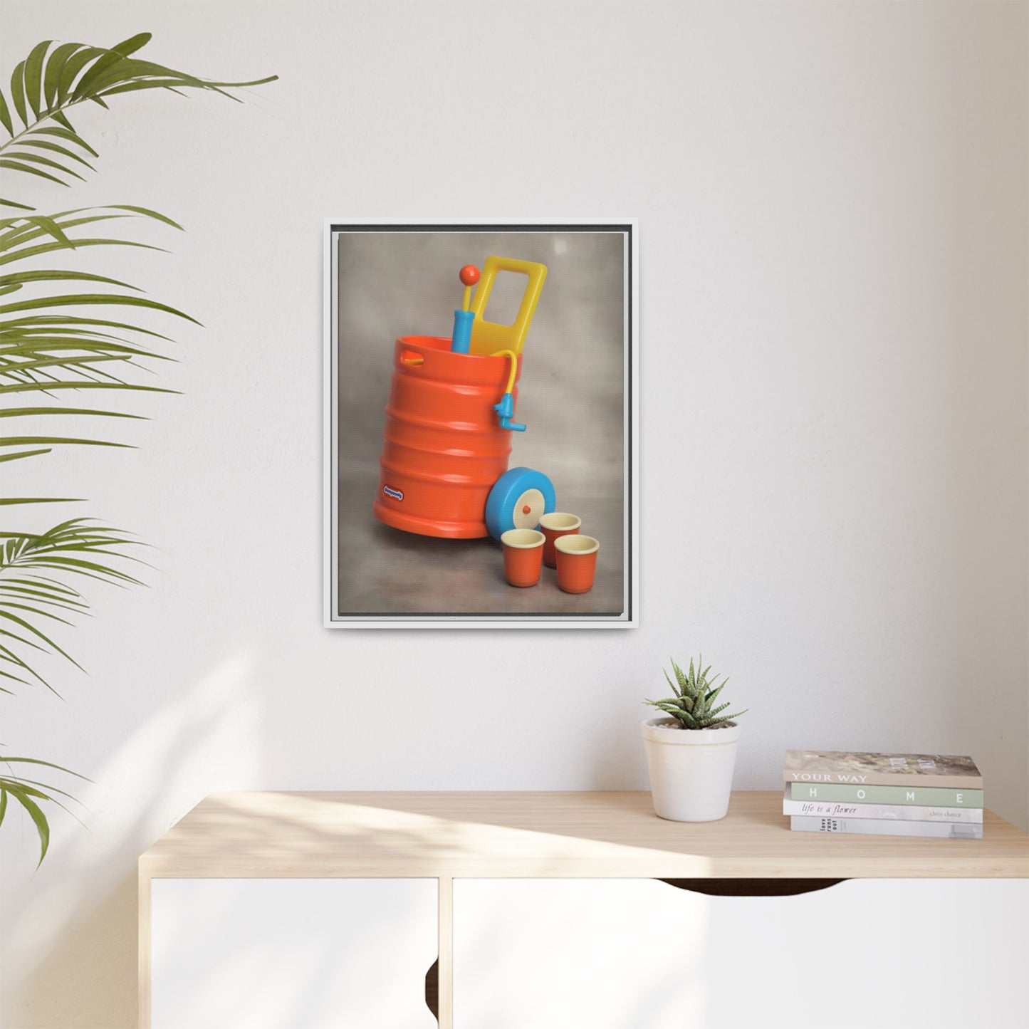 Keg Framed Canvas Gallery Wrap