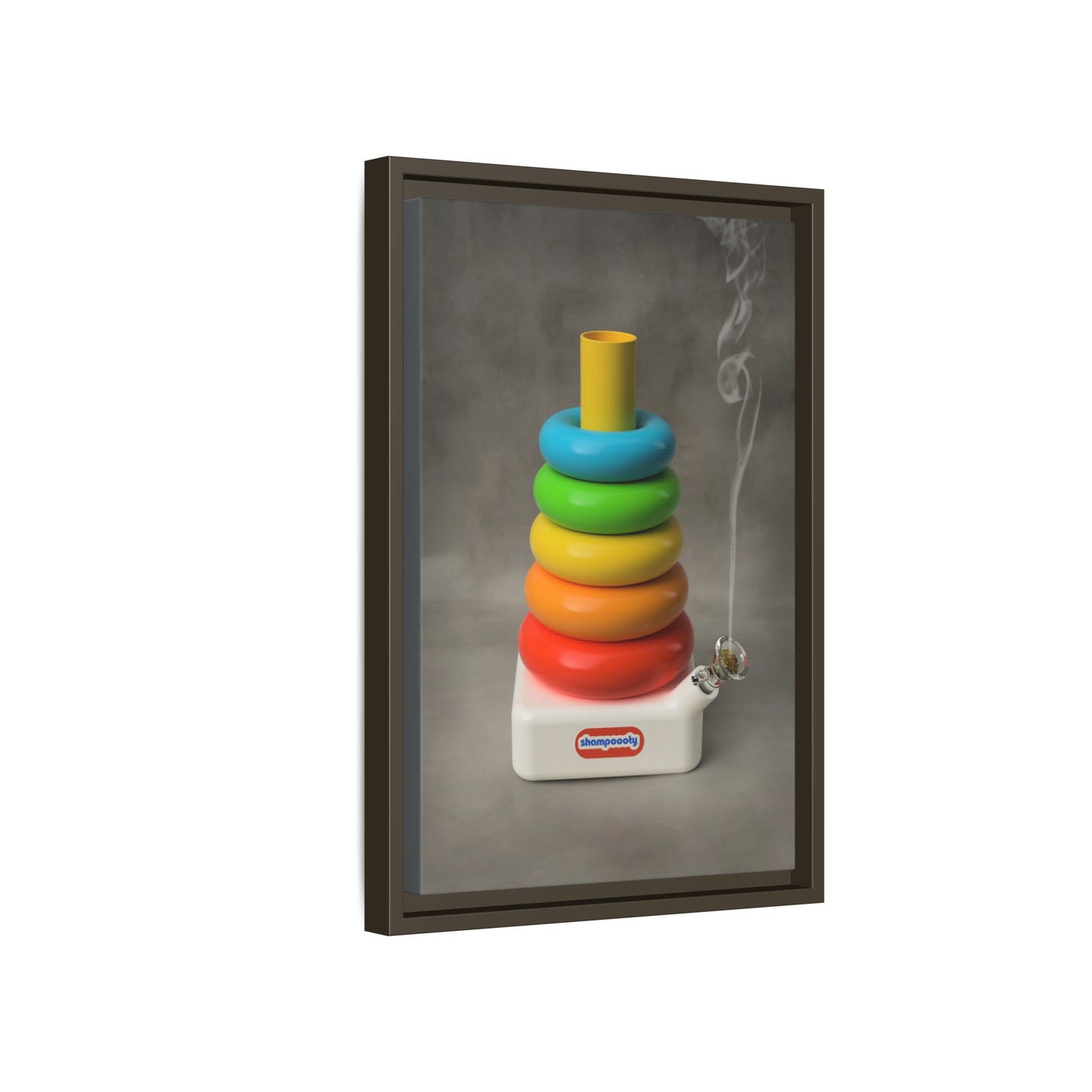 Happy Bubbler Framed Gallery Canvas Wrap