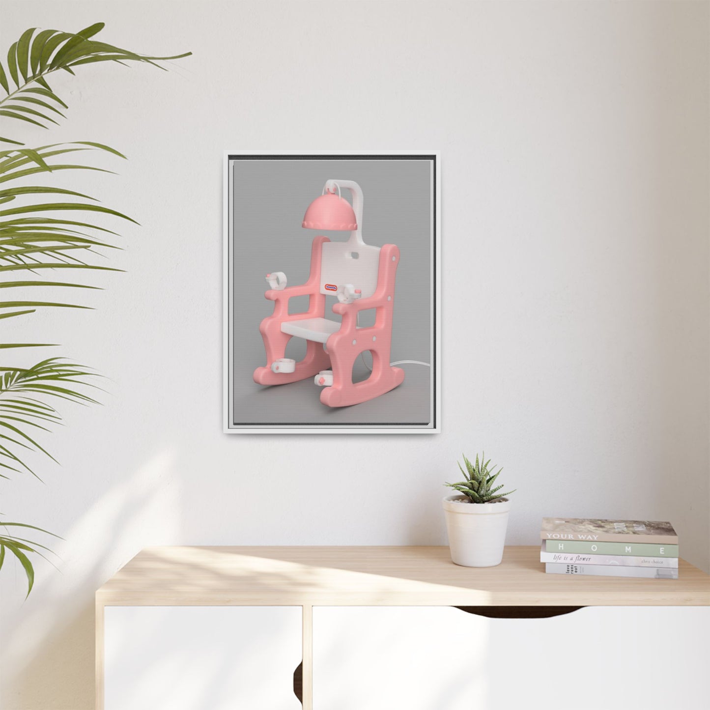 Electric Chair Framed Canvas Gallery Wrap