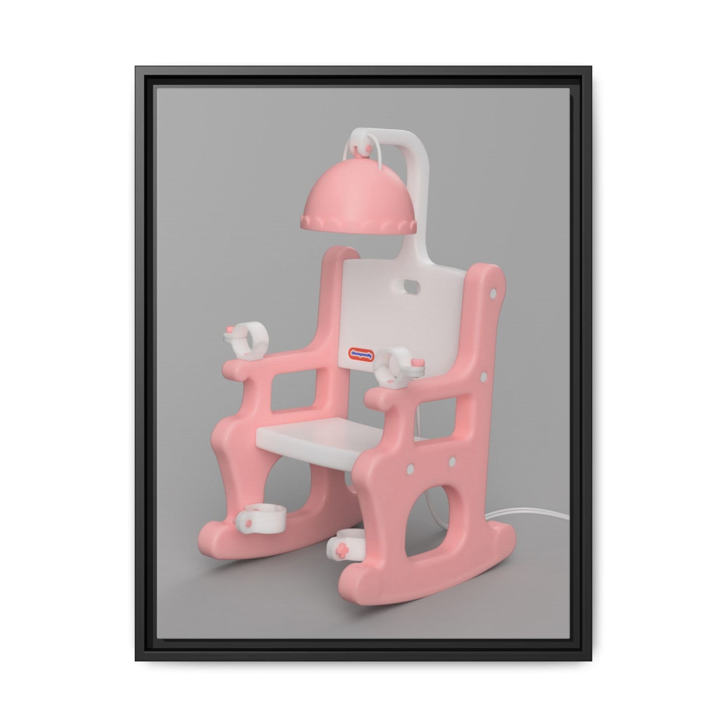 Electric Chair Framed Canvas Gallery Wrap