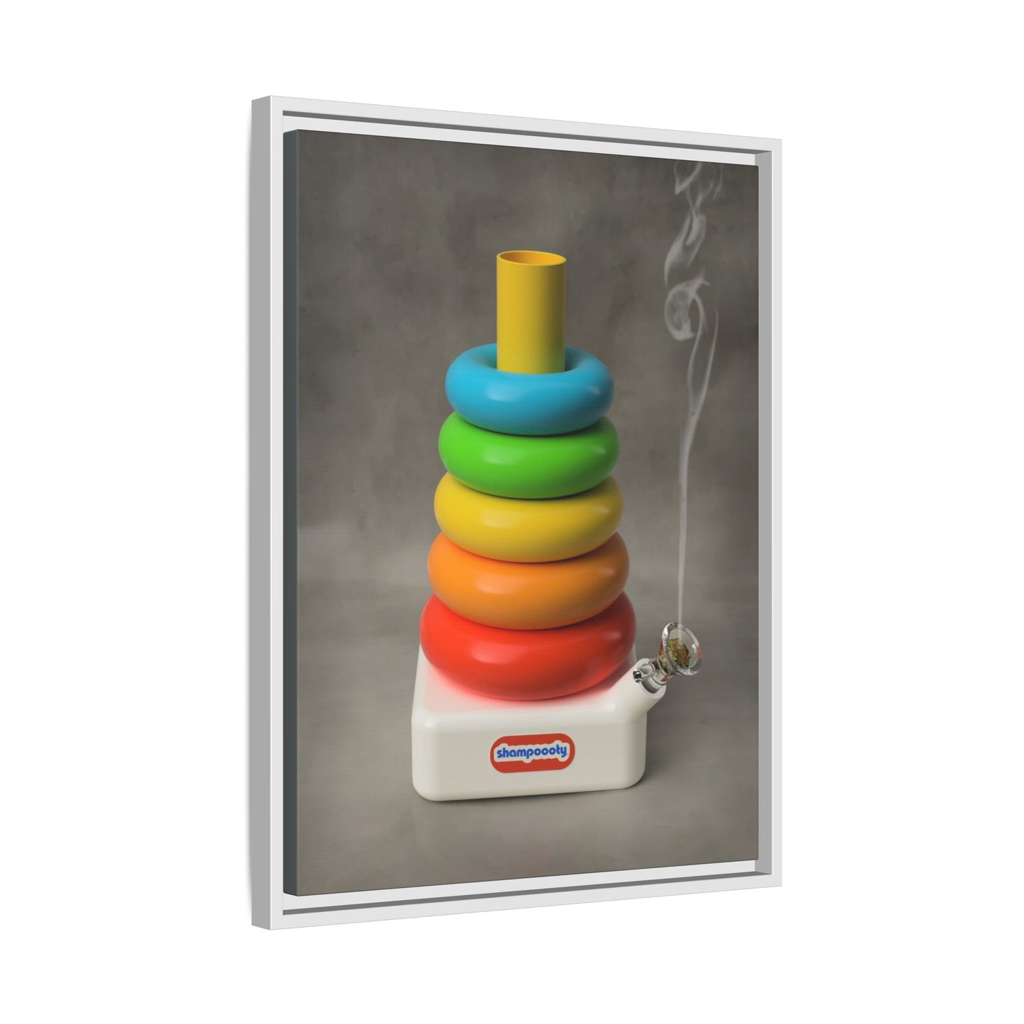 Happy Bubbler Framed Gallery Canvas Wrap