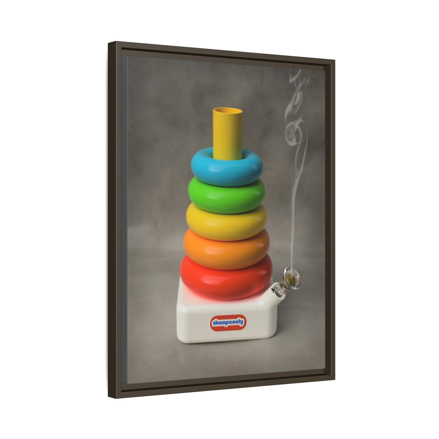 Happy Bubbler Framed Gallery Canvas Wrap