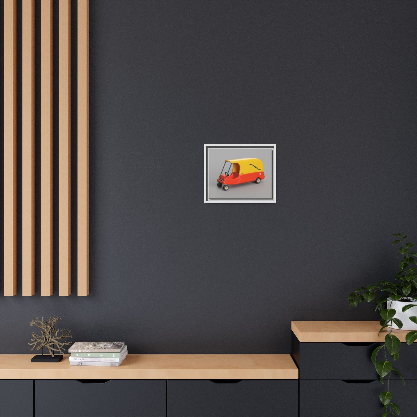 Cozy Hearse Framed Canvas Gallery Wrap