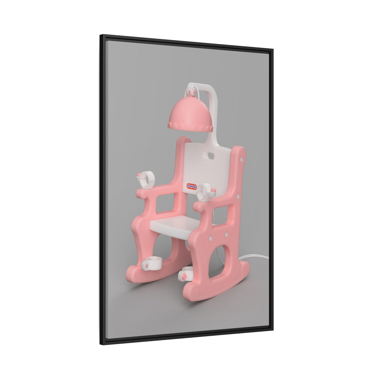 Electric Chair Framed Canvas Gallery Wrap