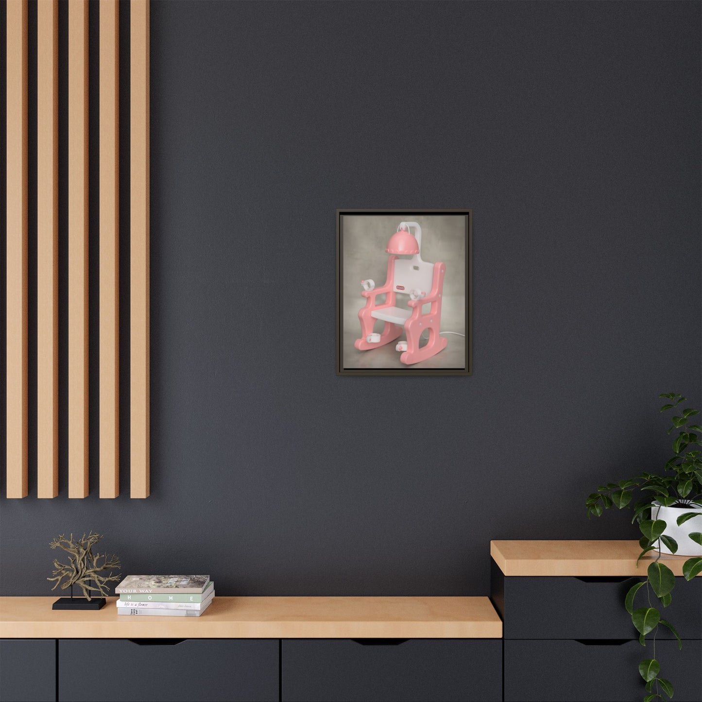 Electric Chair Framed Canvas Gallery Wrap