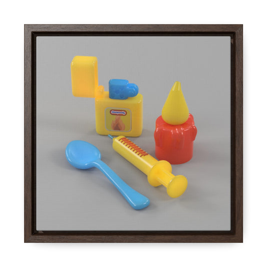 Heroin Kit Framed Canvas Gallery Wrap