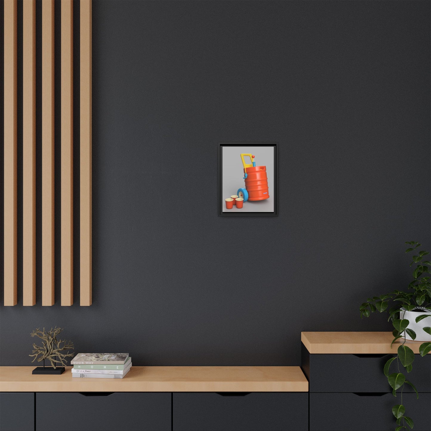 Keg Framed Canvas Gallery Wrap