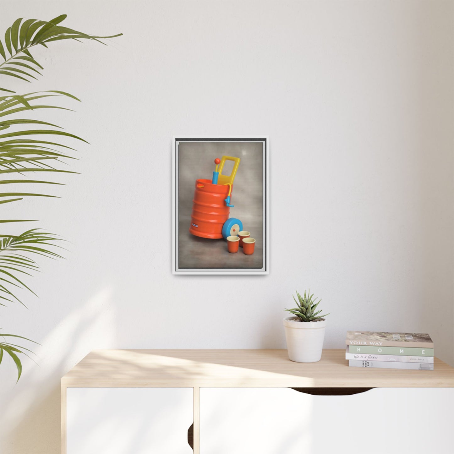 Keg Framed Canvas Gallery Wrap