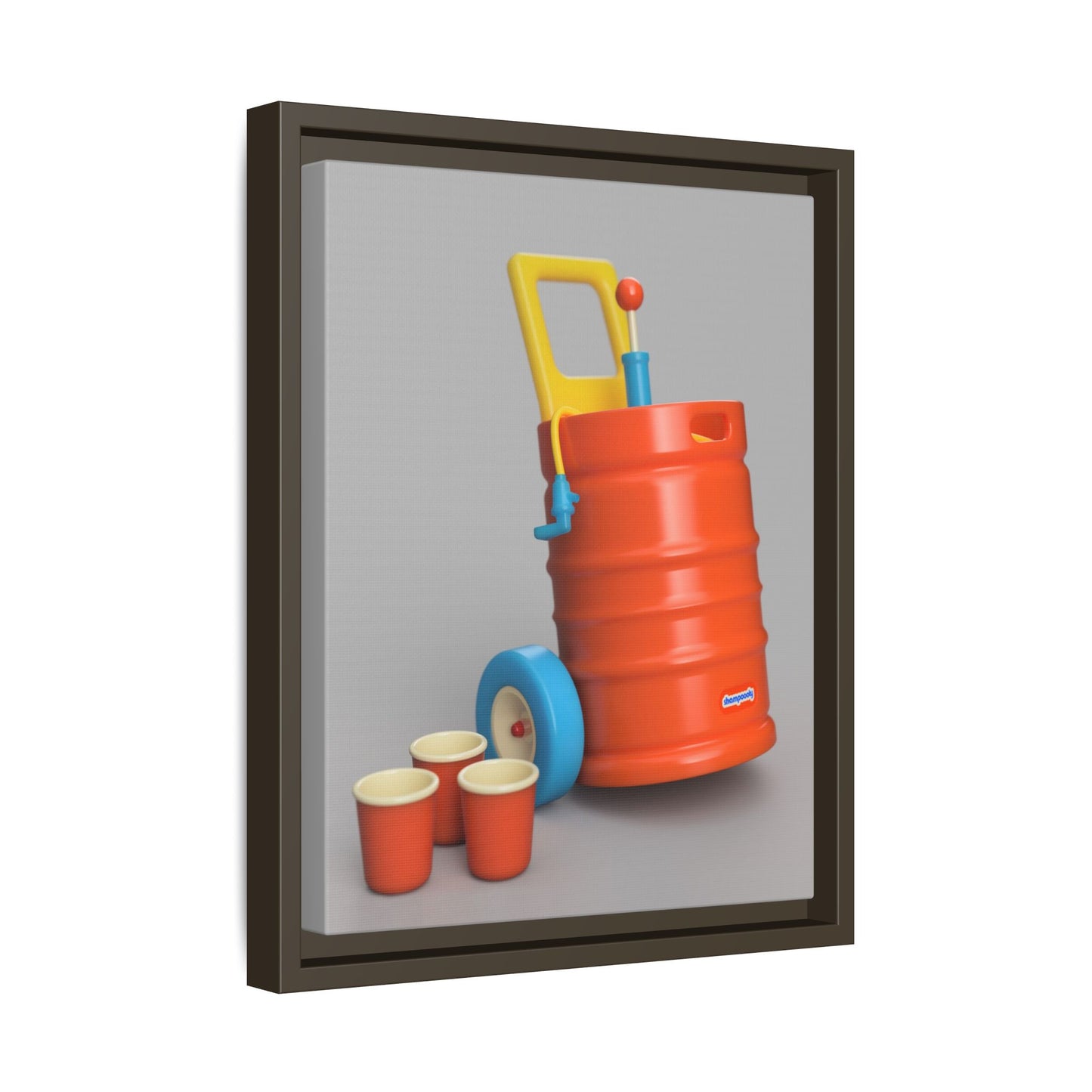 Keg Framed Canvas Gallery Wrap