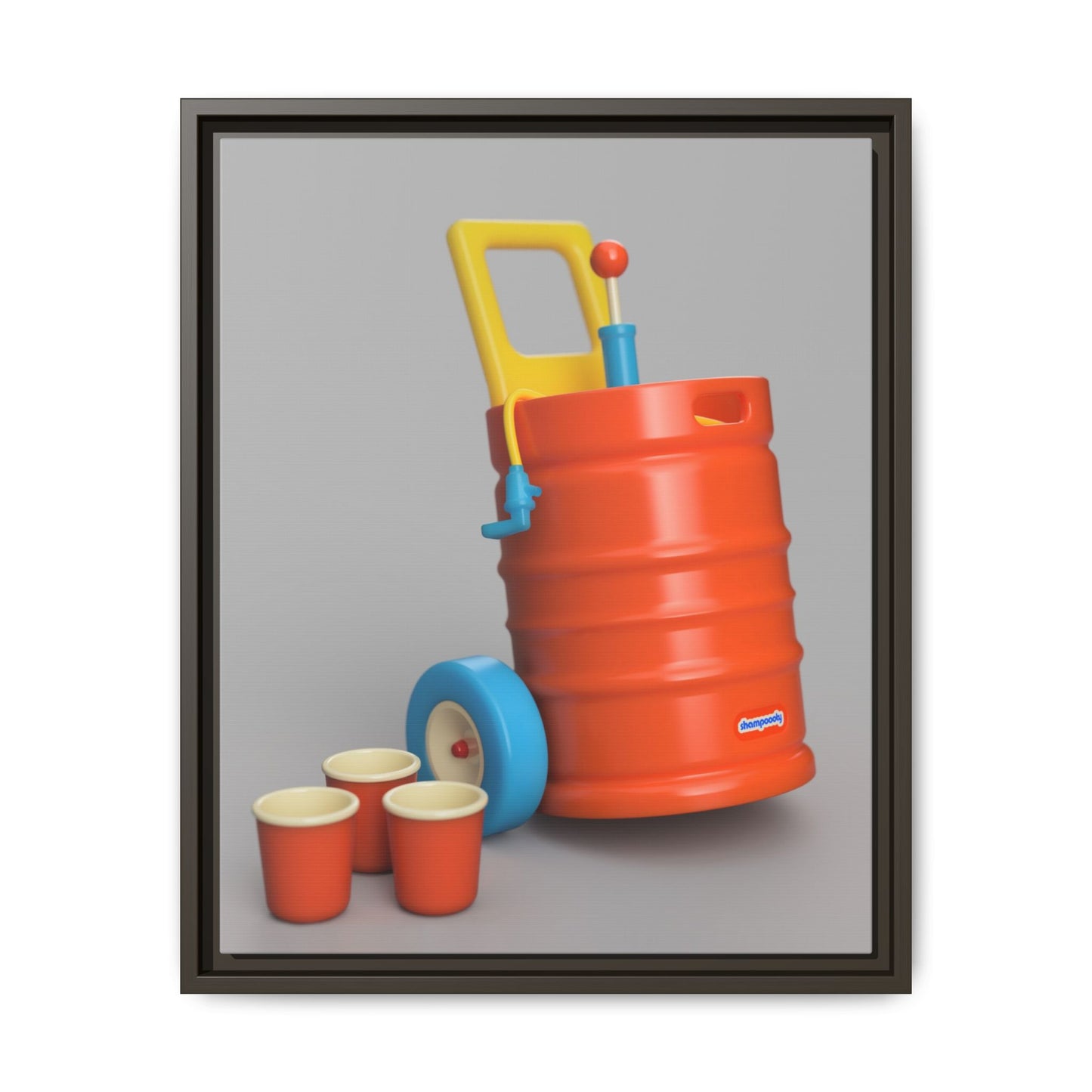 Keg Framed Canvas Gallery Wrap