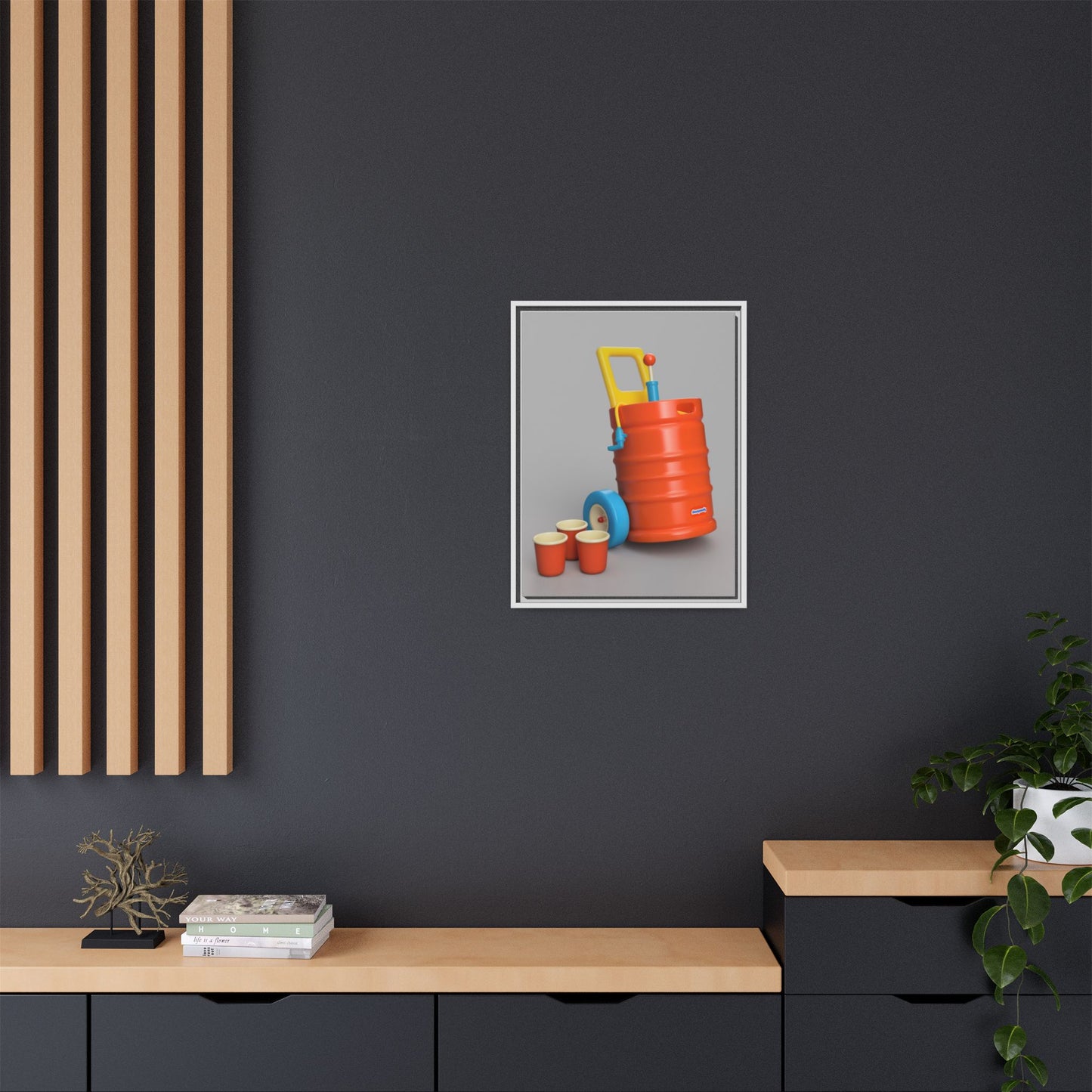 Keg Framed Canvas Gallery Wrap